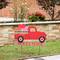 Glitzhome® 24" Metal Wooden Valentine's Truck Yard Stake & Hanging Sign